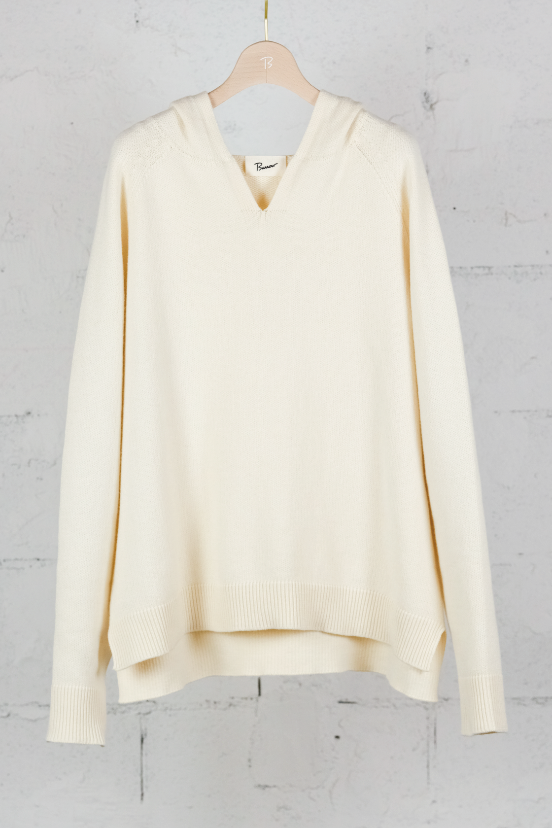 fluffy cotton hoodie Burrow GOODKNITTING